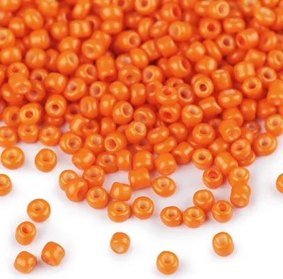 50g Rocailles Glasperlen 2mm orange
