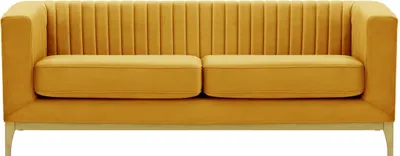 Produktbild von SLF24 - Dreisitzer-Sofa Slender Wood - Senf - Velluto 8