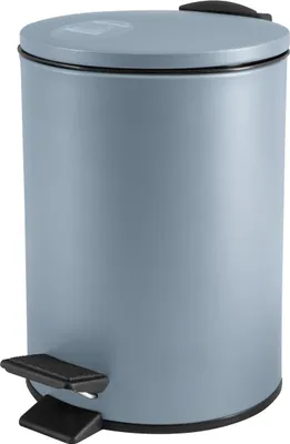 Produktbild von Spirella Kosmetikeimer 3 Liter Edelstahl mit Absenkautomatik und Inneneimer "Adelar" Badezimmer Mülleimer Softclose Abfalleimer blau