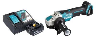 Obrázok produktu pre Akumulátorová uhlová brúska Makita DGA 520 RT1X1 18 V 125 mm X-LOCK Brushless + 1x akumulátor 5,0 Ah + nabíjačka