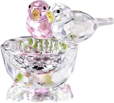 Produktbild von Kristallvogel Skulptur 8,4 cm Glas Deko & Briefbeschwerer für Zuhause und Büro
