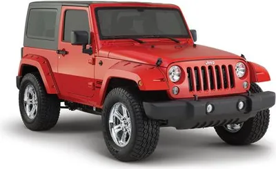 Zdjęcie produktu dla Bushwacker poszerzenie 9,5"=24 cm z tyłu, 2 części, 2 drzwi Jeep Wrangler JK 07-