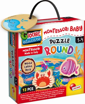 Obrázek produktu pro Montessori Dřevěné Puzzle Kruh