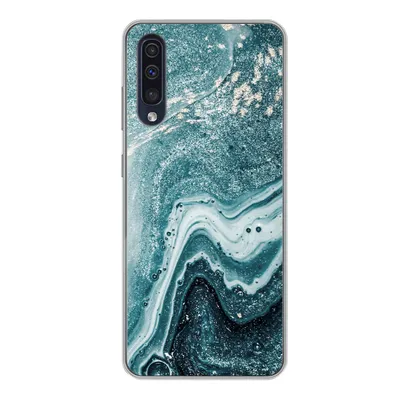 Produktbild von MuchoWow® Handyhülle Schutzhülle Hülle für Samsung Galaxy A50 Naturstein - Glitter - Muster Silikon Softcase Handy Hülle - Mobiltelefonhülle