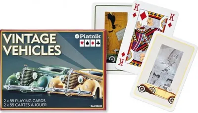 Produktbild von Piatnik Vintage Vehicles-Spielkarten – Doppeldecker