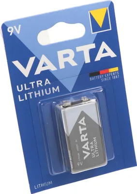 Produktbild von Varta Lithium Batterie 9 Volt, U9VL, 6AM6, Varta 6122 E-Block