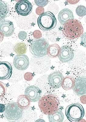 Produktbild von Motivkarton "Stars & Dots", 50 x 70 cm
