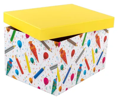 Produktbild von Idena Geschenkbox Stifte & Schultüte 31x24x18cm