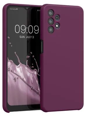 Produktbild von kwmobile Handyhülle für Samsung Galaxy A32 5G Hülle - Case Silikon - Kabelloses Laden - Schutzhülle Cover in Bordeaux Violett
