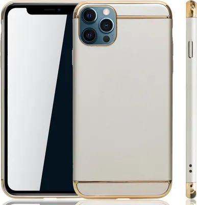 Zdjęcie produktu dla Etui ochronne na telefon komórkowy Apple iPhone 12 / 12 Pro Bumper Hard Cover Gold