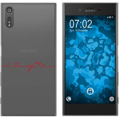Produktbild von PhoneNatic Case kompatibel mit Sony Xperia XZs Silikon-Hülle in Love Wörter M2