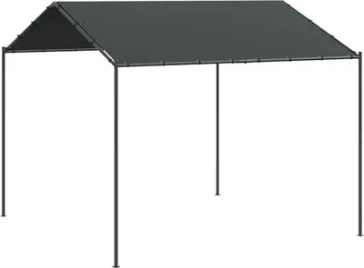 Produktbild von Gartenpavillon Anthrazit 4x4 m Stahl und Stoff