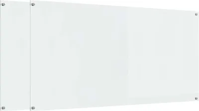 Obrázok produktu pre vidaXL Kuchynský splashback 2 ks Transparent 120 x 60 cm Tvrdené sklo