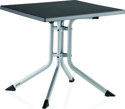 Produktbild von KETTLER Boulevard-Klapptisch 80 x 80 cm, silber/ anthrazit, Aluminium/Kettalux