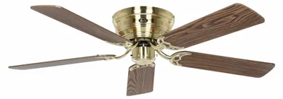 Produktbild von CasaFan FLAT 132-III MG-EA/BU Flügel Eiche antik/Buche Deckenventilator Messing gebürstet