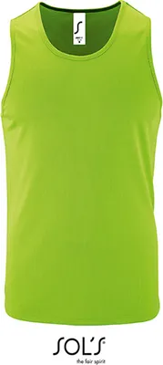 Produktbild von SOLs 02073 | Herren Sports Tank Top Sporty - Farbe: Neon Green - Größe: L