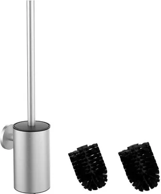 Produktbild von Toiletbürsten-Set für Wandmontage aus Edelstahl - 2 Stück - Silber