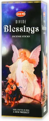 Produktbild von HEM 120 Räucherstäbchen [ DIVINE BLESSING - GÖTTLICHER SEGEN ] handgerollte Räucherstäbchen aus Indien
