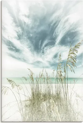 Produktbild von ARTland Leinwandbild Himmlische Stille am Strand Vintage Größe: 20x30 cm