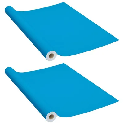 Produktbild von vidaXL Möbelfolien Selbstklebend 2 Stk. Azurblau 500x90 cm PVC