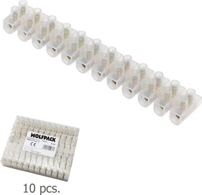 Zdjęcie produktu dla Wolfpack Regleta Ficha Empalme 3 A - 4 mm. Paquete de 10 piezas.