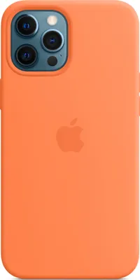 Produktbild von Apple iPhone 12 Pro Max Hülle - Silikon - Soft Case, Backcover - Orange