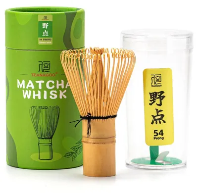Produktbild von Matcha-Besen 54 Zinken Bambus handgefertigt traditionell japanisch Chasen Rührbesen für Teezubereitung