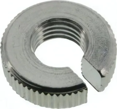 Produktbild von Alu-Rändelmutter zur Stellschraube - M8x1, geschlitzt