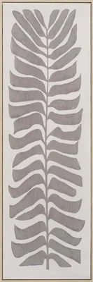 Produktbild von ArtUniverse Leinwandbild Dark Leaves 40 x 120 cm