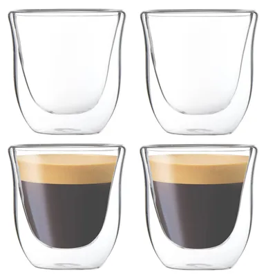 Obrázok produktu pre Solidchoice – Súprava 4 dvojstenných espressových pohárov