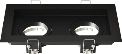 Produktbild von Ledvion LED Einbaustrahler Schwarz GU10 Fassung dimmbar