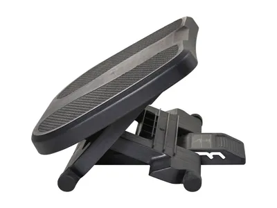 Zdjęcie produktu dla HOMCOM Biurko z podnóżkiem, 3-stopniowa regulacja wysokości podnóżka, ergonomiczny podnóżek, do domu, biura, czarny