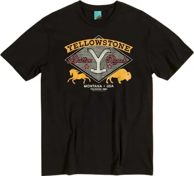 Image de Yellowstone - T-shirt "Dutton Ranch" pour homme/femme unie TT1033 (M) (Charbon de bois)