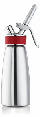 Productafbeelding van ISI Schaamdop 500 ml, Gourmet Whip Plus, 0,5 liter, van roestvrij staal, werkt met slagroompatronen, geschikt voor slagroom, warme en koude sauzen, soepen en espumas