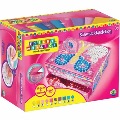 Image de Invento Products Sticky Mosaics Boîte à bijoux Papillon