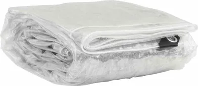 Obrázek produktu pro vidaXL Čirá plachta s oky 3x3 m PVC