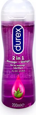 Zdjęcie produktu dla Durex 2w1 żel do masażu i lubrykant z aloesem, 200 ml