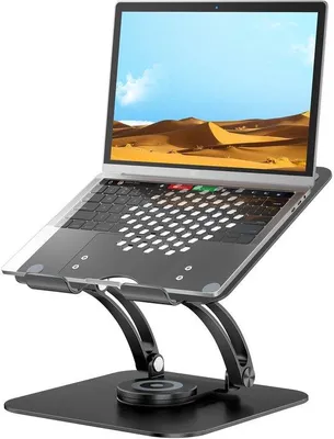 Zdjęcie produktu dla Ergonomiczna podkładka pod laptopa z obrotową podstawą, zapewniająca lepszą postawę podczas pracy