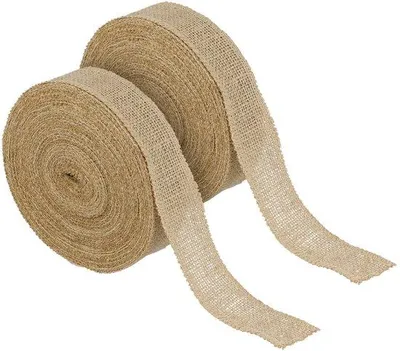Produktbild von Jute-Decorationsband 4 cm x 20 m - Naturjute - Braun - 2er-Pack - Umweltfreundlich und vielseitig für Handwerksprojekte