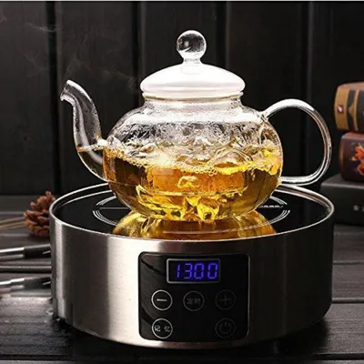 Image de Théière en verre avec infuseur, 1000 ml, résistante à la chaleur