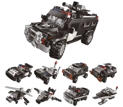 Produktbild von QMAN 1808 Trans Collector 8-in-1 Bausatz Superpanzerfahrzeug