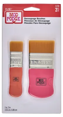 Produktbild von Plaid: Craft Mod Podge Pinsel Set 1 2 2/Pkg, Mehrfarbig, 22.86 X 12.06 X 1, 16 c