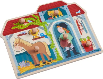 Produktbild von HABA Greifpuzzle Im Pferdestall 304592