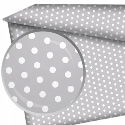 Produktbild von Designpremium Bettlaken 140x200 cm ohne Gummizug Tupfenmuster