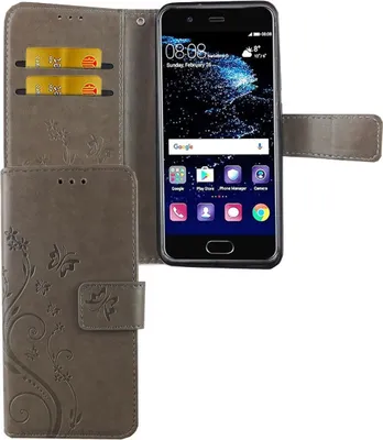 Immagine prodotto di Custodia protettiva a forma di fiore per smartphone Huawei P10, colore grigio