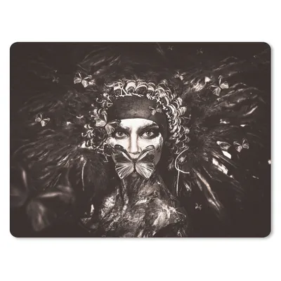 Produktbild von MuchoWow® Mauspad Mousepad Frau - Luxus - Farbe 23x19 cm - Mousepads - Maus Mat - Pad - Mausunterlage - Schreibtischunterlage - Mauspad