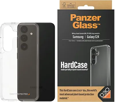 Produktbild von PanzerGlass HardCase - Clear Edition - hintere Abdeckung für Mobiltelefon - kompatibel mit MagSafe - D3O , Kunststoff - durchsichtig - für Samsung Galaxy S24