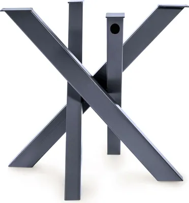 Obrázok produktu pre Magnetický rám stola Mobel pre sklenené dosky (antracit, 77x77xH71 cm) Orion Design krížový rám stolové bežce oceľové nohy stola kovové