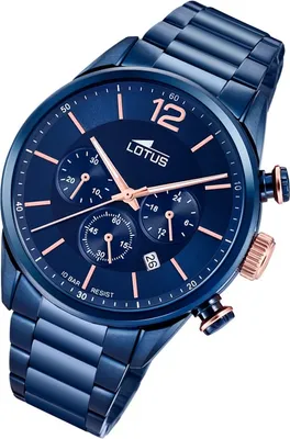 Zdjęcie produktu dla Zegarek męski LOTUS Chrono Sport 18680/2 stal szlachetna niebieski UL18680/2