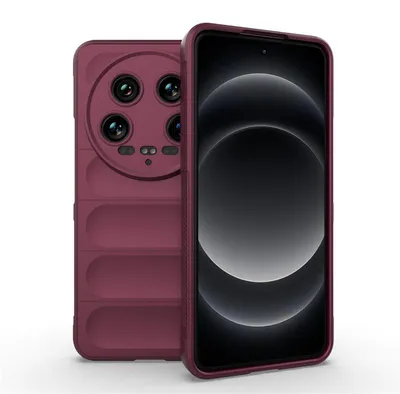Productafbeelding van MobyDefend Hoesje - Geschikt voor Xiaomi 14 Ultra  -  TPU Gripcase - Paars